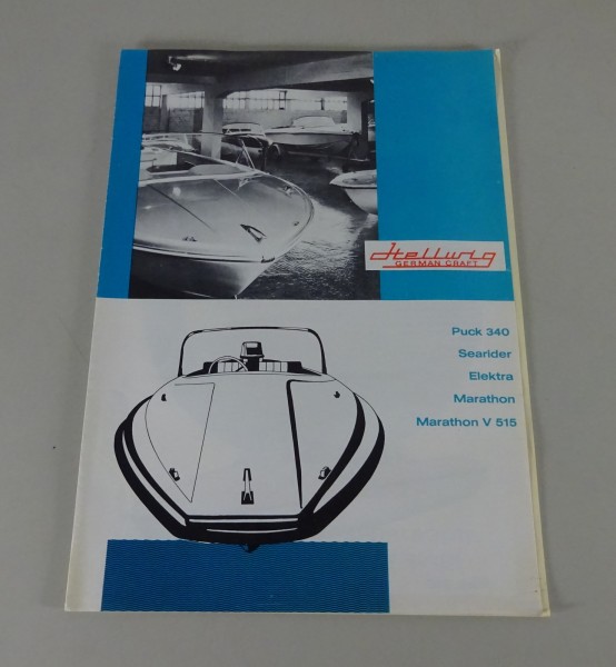 Prospekt / Broschüre Hellwig Motorsport-Boote Stand 1960er Jahre