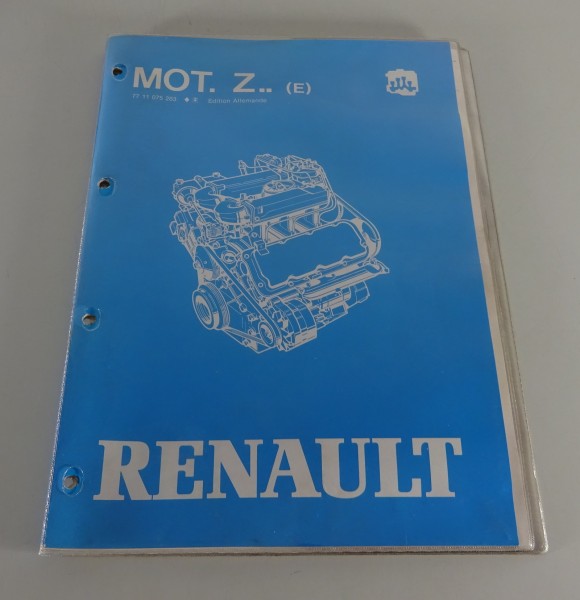 Werkstatthandbuch Renault R30 / R25 Typ B298 2,7l V6 Motor Z7V Stand 12/1983