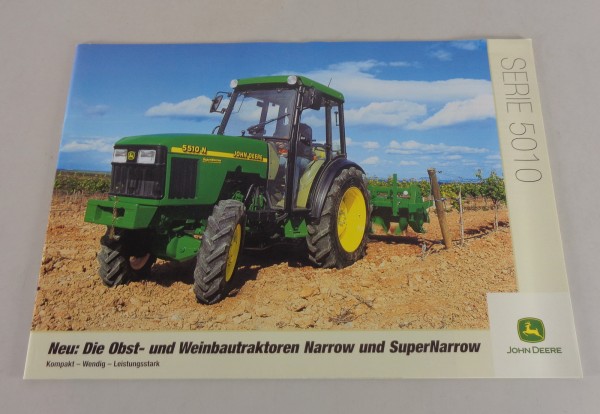 Prospekt John Deere Obst- und Weinbau-Traktoren Narrow / SuperNarrow Serie 5010