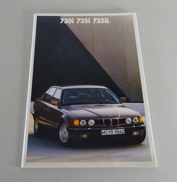 Opuscolo BMW Serie 7 E32 730i / 735i / 735iL edizione 01/1989