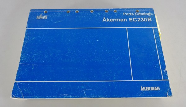 Teilekatalog / Parts Catalog VME Akermann Raupenbagger EC230B von 11/1995
