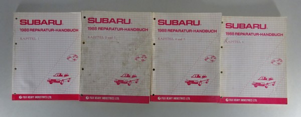 Werkstatthandbuch Subaru Leone L 1800 incl. Coupé 4Bände Stand 05/1988