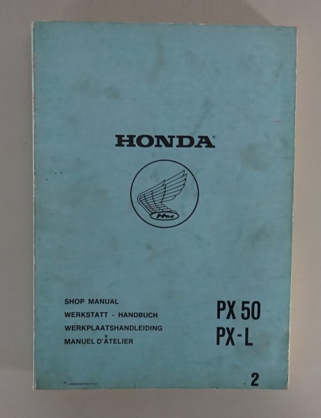 Werkstatthandbuch Workshop Manual Honda PX 50 / PX-L Mofa / Mokick Stand 1982