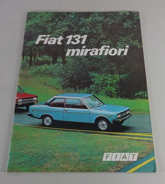 Prospekt / Broschüre Fiat 131 mirafiori Stand 01/1975