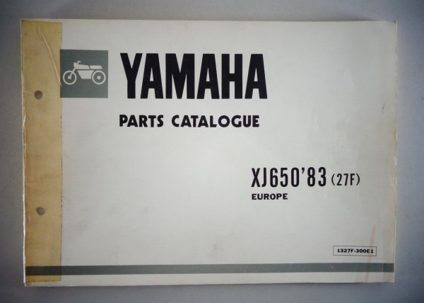 Teilekatalog / Parts List Yamaha XJ 650 (27F) Stand 1982