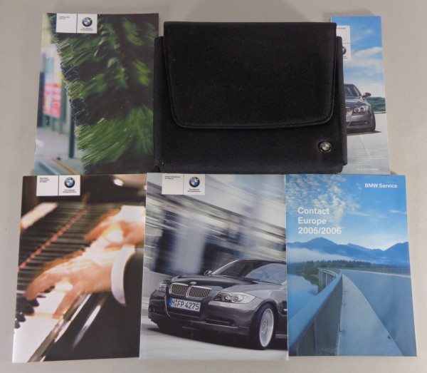 Owner's Manual + Wallet BMW 3-Series Sedan E 90 318i - 330xd printed 08/2005