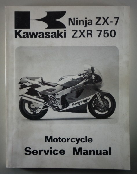 Workshop Manual Kawasaki Ninja ZX-7 / ZXR 750 from 12/1988