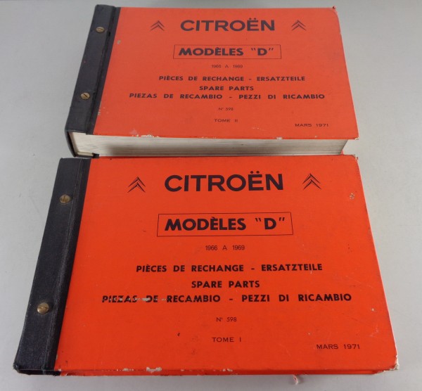 Teilekatalog Citroen D / DS19 / 20 / 21 ; ID19 / 20 / 21 Bj. 1966-69 St. 03/1971