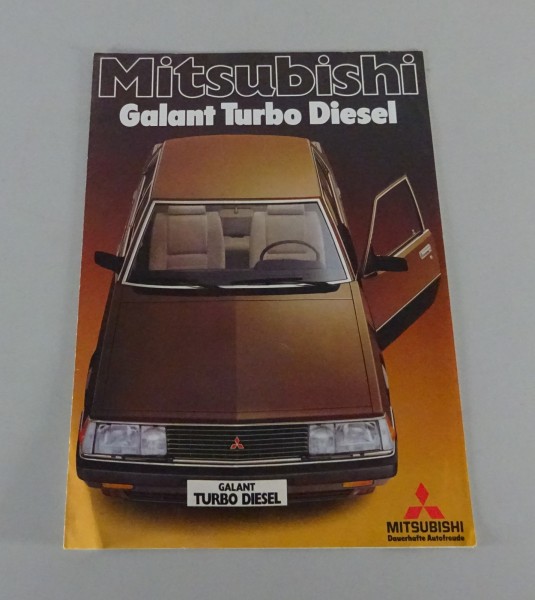 Prospekt / Broschüre Mitsubishi Galant Turbo Diesel Stand 05/1981