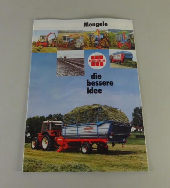 Prospekt / Broschüre Mengele Ladewagen / Feld- & Maishäcksler / Kipper '7/1983