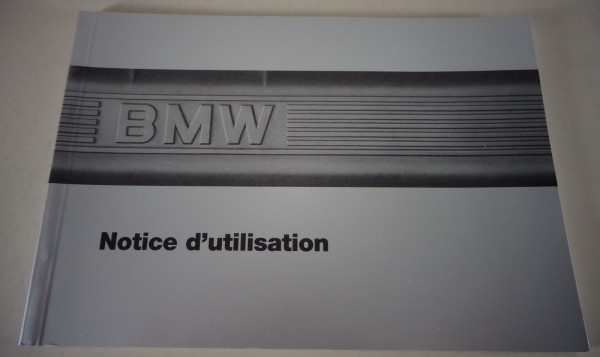 Notice d'utilisation BMW Série 6 E24 628CSi - 635CSi - M635CSi 08/1986