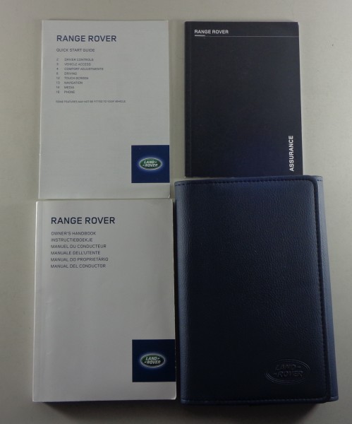 Owner's Manual + Wallet Range Rover Typ LG / L405 from 2013