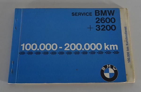 Scheckheft / Pflegedienstheft BMW 501 / 502 / 503 / 2600 / 3200 blanko von 1962
