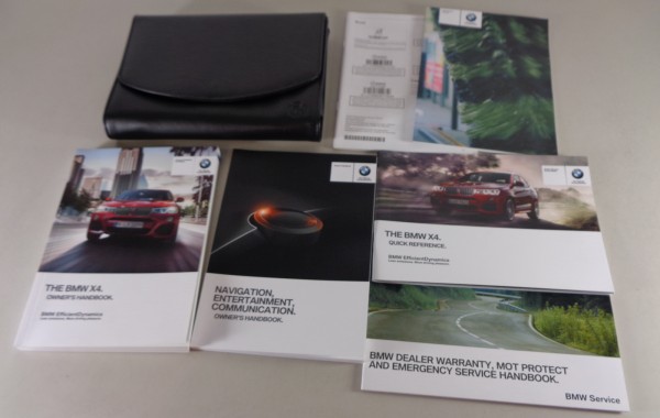 Owner's Manual + Wallet BMW X4 F26 X4 / xDrive20i / 28i / 35i /20d-35d from 2014