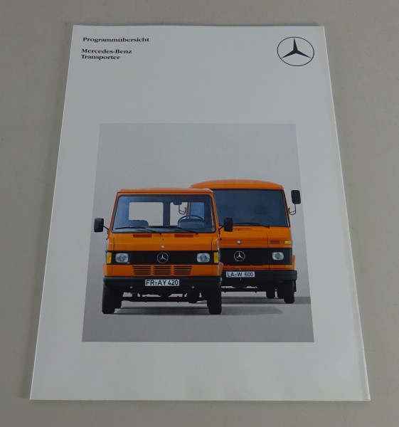 Programmübersicht / Prospekt Mercedes-Benz T1 + T2 Stand 08/1983
