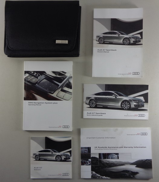 Owner's Manual + Wallet Audi A7 Sportback Typ C7 from 11/2010
