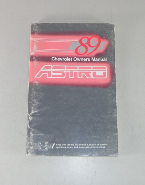 Owner's Manual / Betriebsanleitung Chevrolet Astro Van Stand 1989