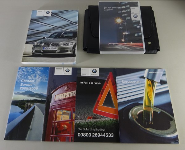 Bordmappe + Betriebsanleitung BMW 3er E92 / E93 Cabrio & Coupé Stand 02/2008