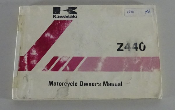 Betriebsanleitung / Handbuch Kawasaki Z 440 - H1 Stand 10/1981