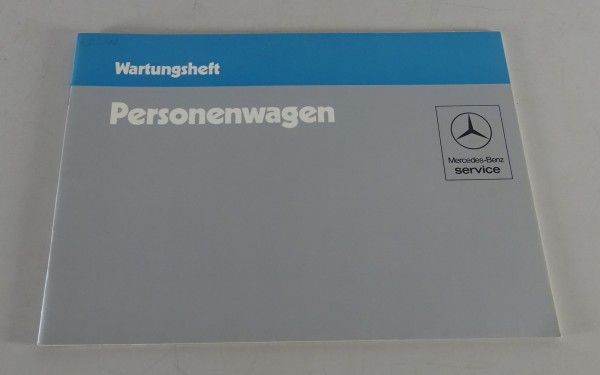 Scheckheft Mercedes W126 / W123 / R107 / W201 blanko ohne Einträge Stand 03/1983