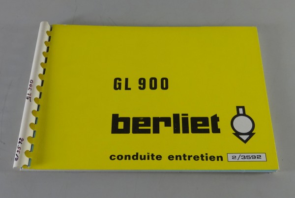 Betriebsanleitung / Handbuch Renault LKW Berliet GL 900 Stand 11/1976