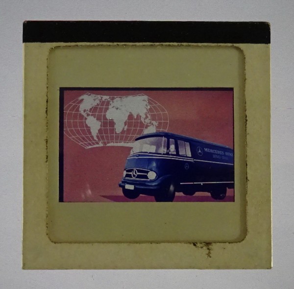Werbe-Dia / Pressefoto Mercedes-Benz Transporter L 319 Stand ca. 1960