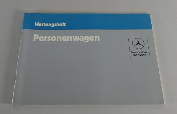 Scheckheft Mercedes W126 / W123 / R107 / W201 blanko ohne Einträge Stand 12/1984