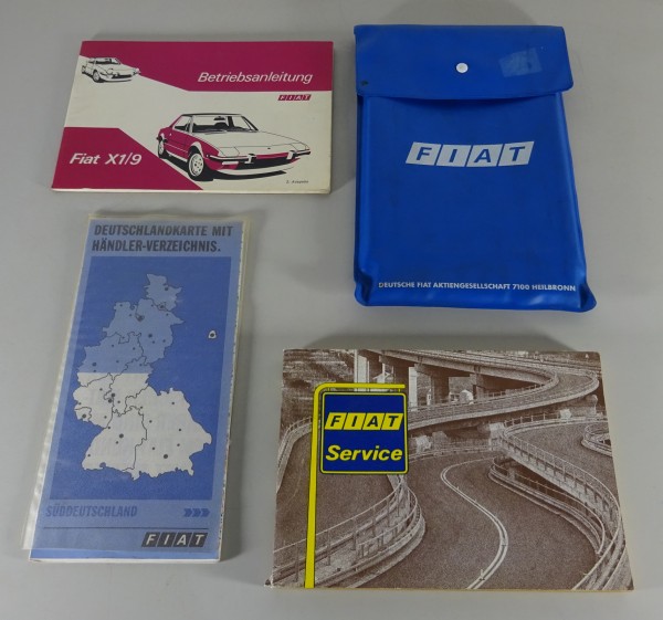 Bordmappe + Betriebsanleitung / Handbuch Fiat X 1/9 Stand 11/1973