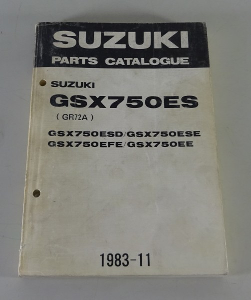 Teilekatalog / Parts Catalogue Suzuki GSX 750 ES (GR72A) Stand 11/1983