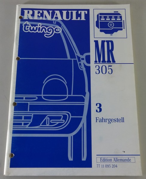 Werkstatthandbuch / Reparaturanleitung Renault Twingo Fahrgestell Stand 1992