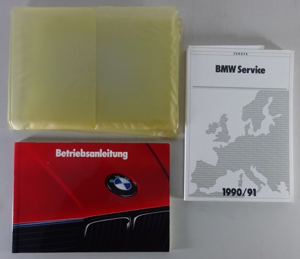Bordmappe + Betriebsanleitung BMW 3er E30 + Cabrio 316 318 320 325 i iS iX 1990