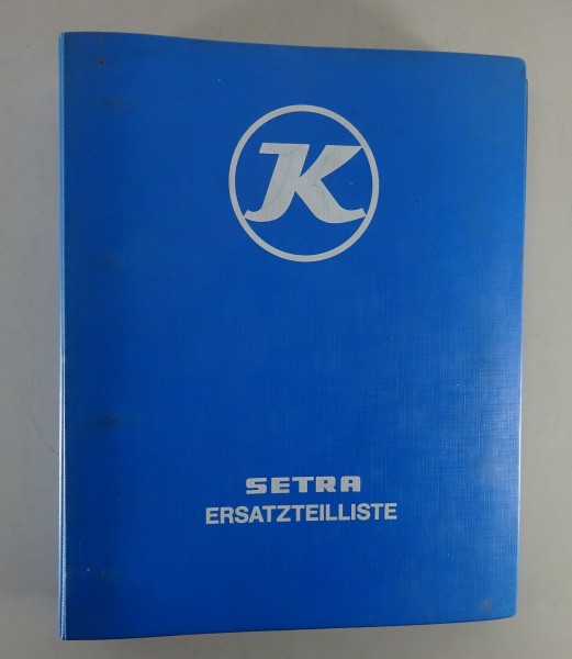 Teilekatalog / Ersatzteilliste Kässbohrer Setra Bus S 215 HDU Stand 1980