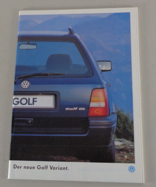 Prospekt VW Golf 3/III Variant von 08/1994