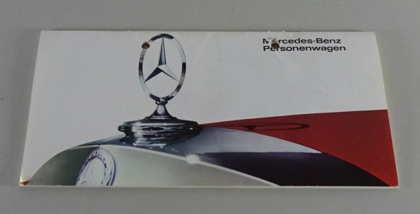 Prospekt / Broschüre Mercedes-Benz Pkw Programm W110 - W100 v. 1967