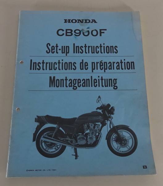 Montageanleitung / Set Up Manual Honda CB 900 F Stand 1981