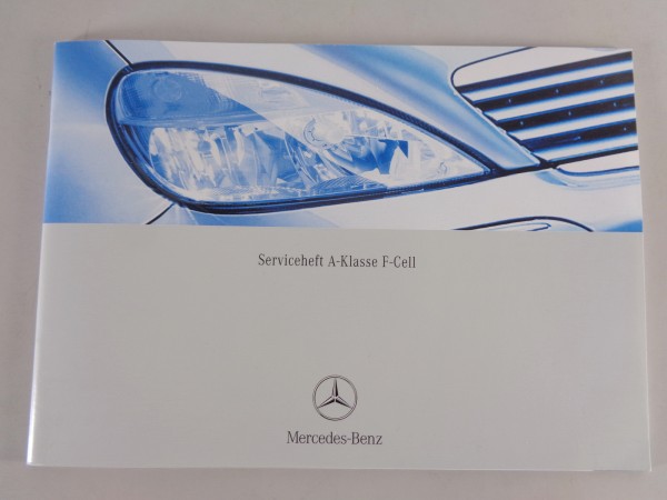 Scheckheft Mercedes Benz A-Klasse W168 F-Cell Brennstoffzelle auf Deutsch 2003