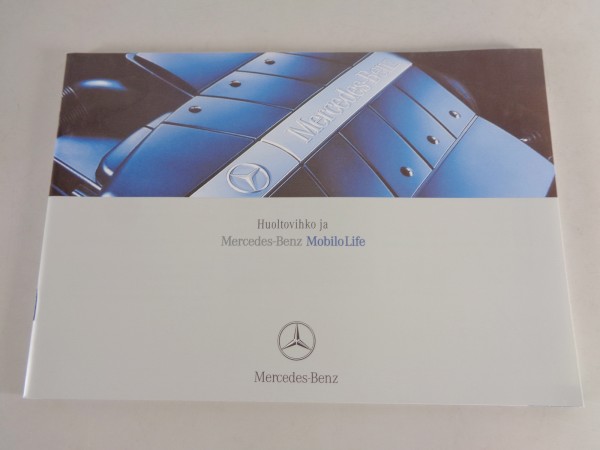 Scheckheft Mercedes Benz SLK, CLK, SL, CL, etc. von 09/2002 Finnisch