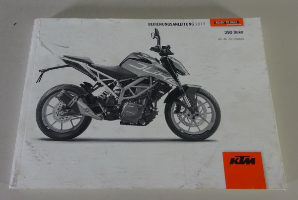 Betriebsanleitung / Handbuch KTM 390 Duke Modelljahr 2017 Stand 02/2017