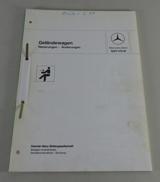 Werkstatthandbuch Neuerungen Änderungen Mercedes-Benz G-Klasse W460 230, 240...