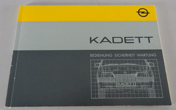 Betriebsanleitung / Handbuch Opel Kadett E Stand 09/1984