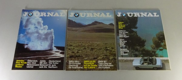 Magazin - BMW Journal 3 Hefte u. a. mit BMW 3er E21 inkl. Baur-Cabrio '1980