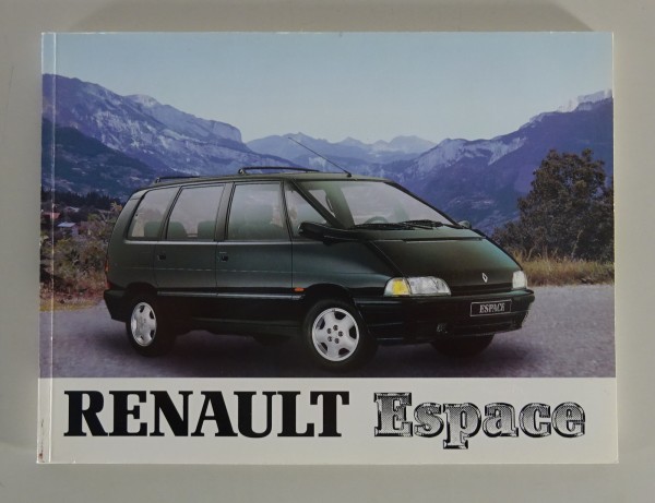 Betriebsanleitung Renault Espace Typ J63 Stand 1995