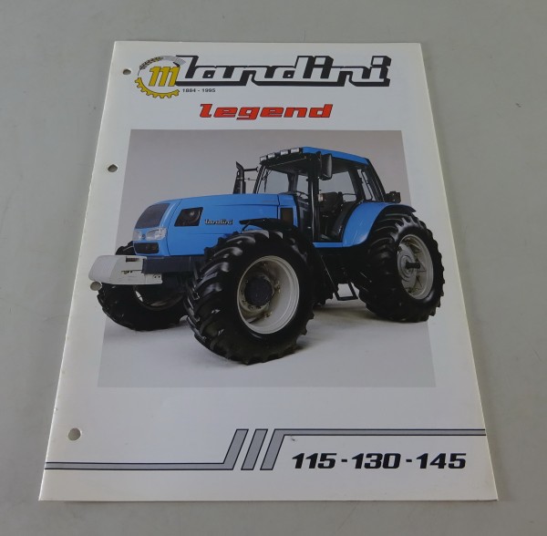 Prospekt / Faltprospekt Landini Legend 115, 130, 145 Stand ca. 90er Jahre