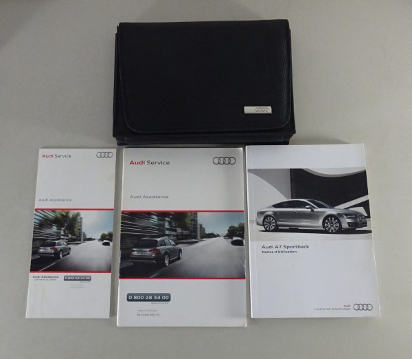 Owner's Manual + Wallet Audi A7 Sportback Typ C7 from 11/2010 französisch