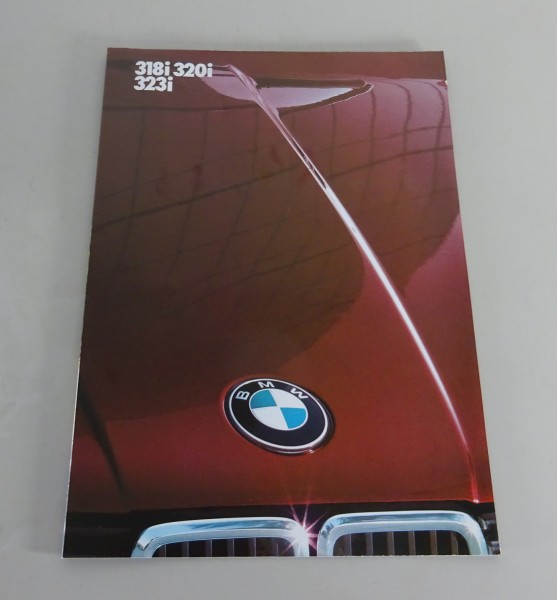 Prospectus BMW 3 Series E30 318i / 320i / 323i Right Hand Drive from 01/1983