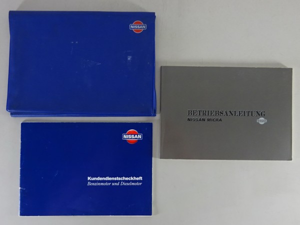 Bordmappe + Betriebsanleitung Nissan Micra K 10 Stand 11/1991