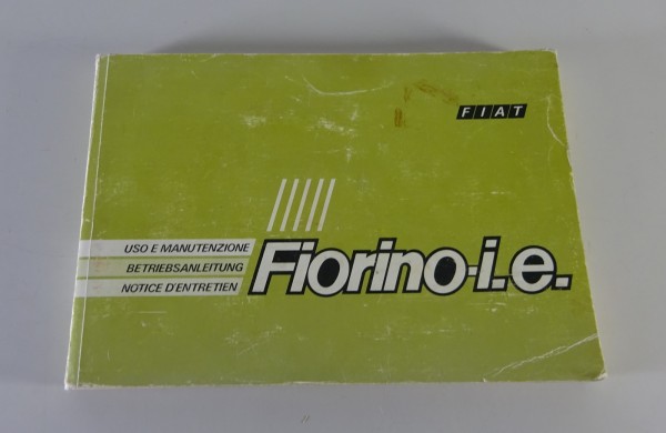 Betriebsanleitung / Handbuch Fiat Fiorino-i.e. Stand 02/1988