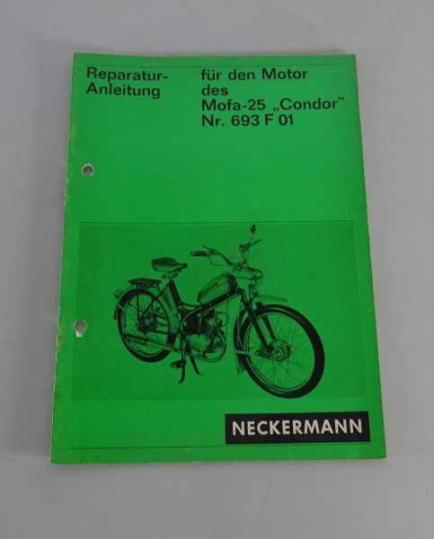 Teilekatalog / Ersatzteilliste Neckermann Mosquito Kompakt & Falt-Mofa von 1968