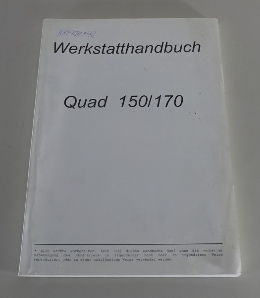 Werkstatthandbuch / Reparaturanleitung ATV Quad 150 / 170