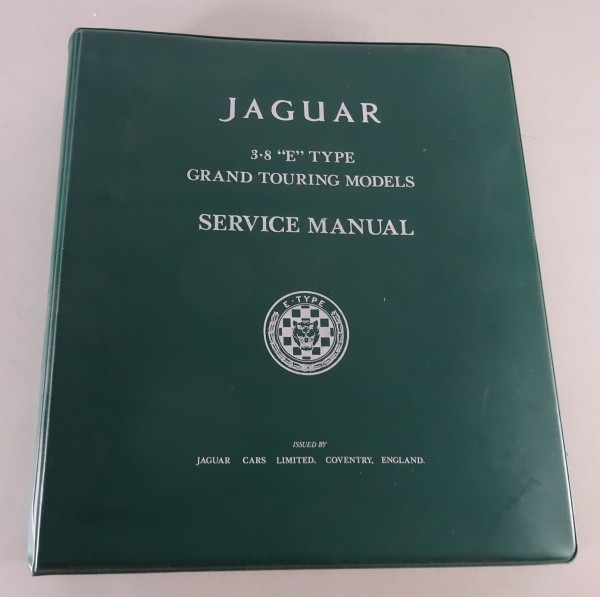 Werkstatthandbuch Jaguar E-Type 3,8 Liter Serie I ab Baujahr 1961